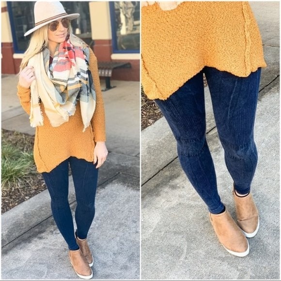 LAST PAIR! PREPARED FOR FUN JACQUARD LEGGINGS - Picture 2 of 4